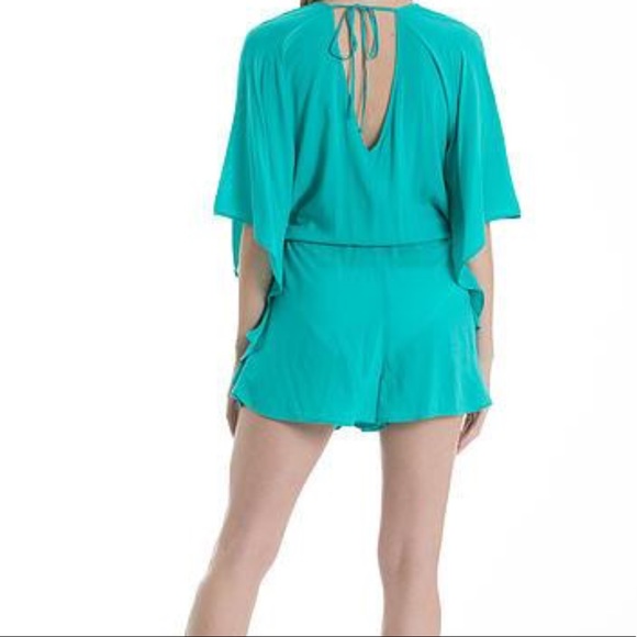 Designer Tie Back Romper Swim Cover-up. - Picture 2 of 2
